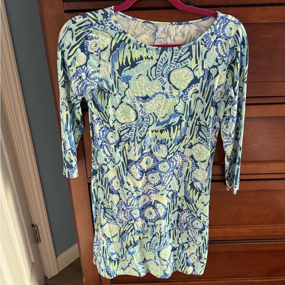 Lilly Pulitzer Vibrant Blue and Green Top